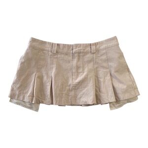 Y2K Pleated Micro Mini Skirt